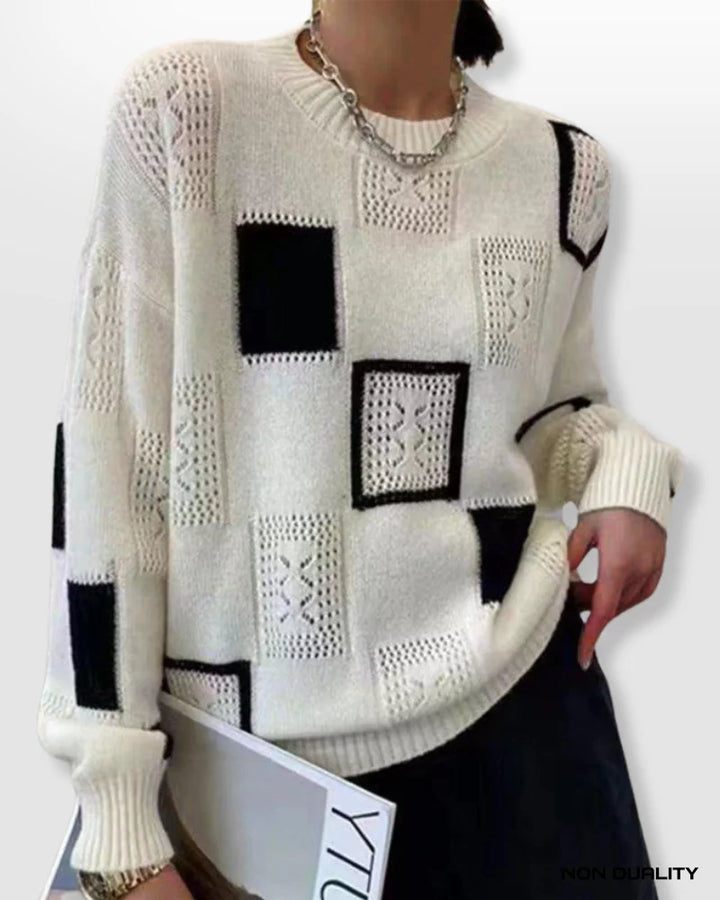 Ava™ | Block Design Sweater