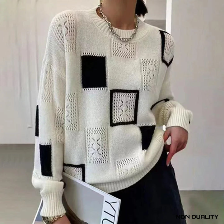 Ava™ | Block Design Sweater