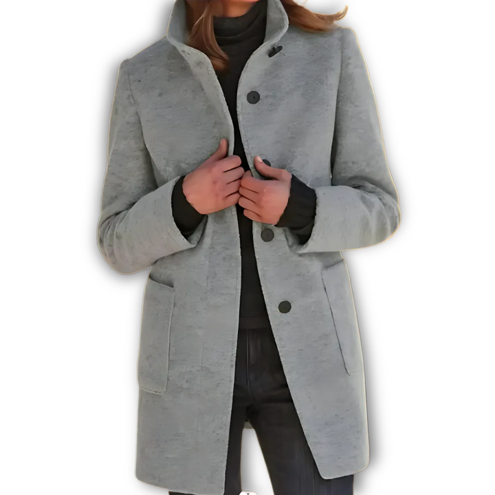 EMILIA | Coat with Stand-up Collar