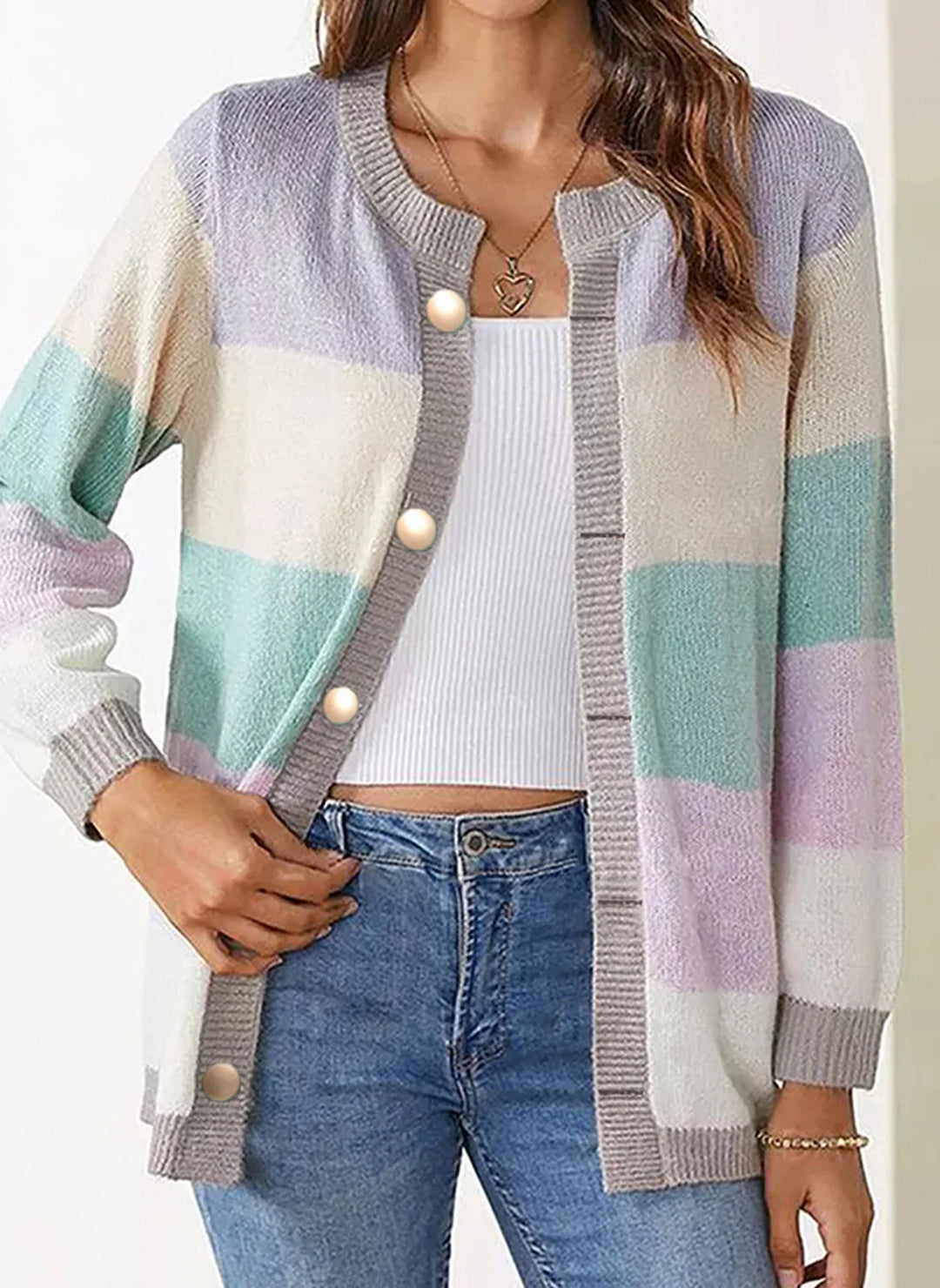 Daphne™ | Color Block Cardigan