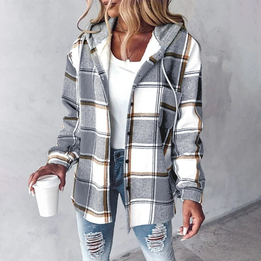 EMMA™ - COZY PLAID HOODIE