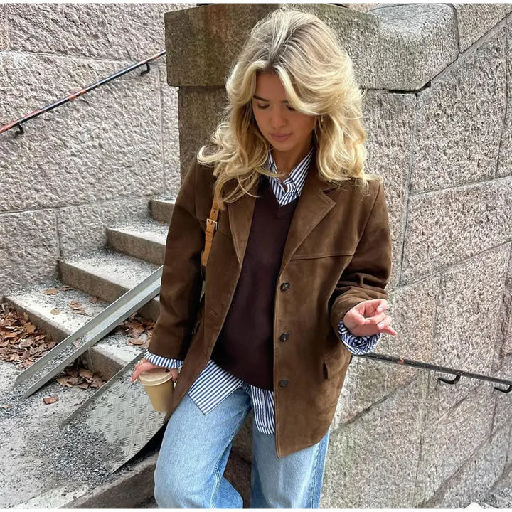 HANNAH | Elegant Suede Jacket