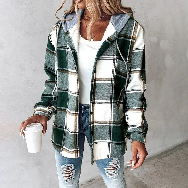 EMMA™ - COZY PLAID HOODIE