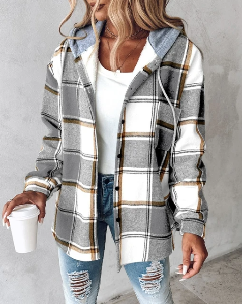 EVA | Hooded Flannel Jacket