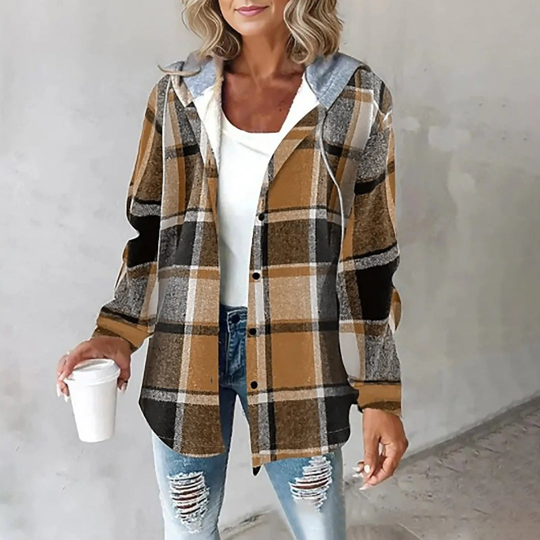 EMMA™ - COZY PLAID HOODIE