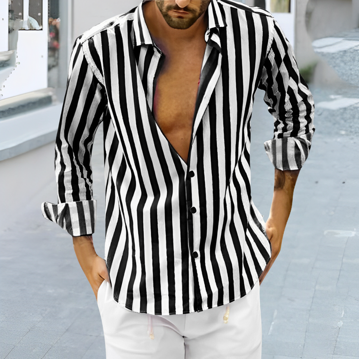 HARRISON™ | Striped Classic Blouse