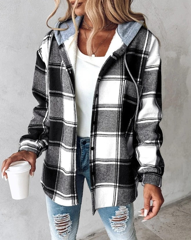 EVA | Hooded Flannel Jacket