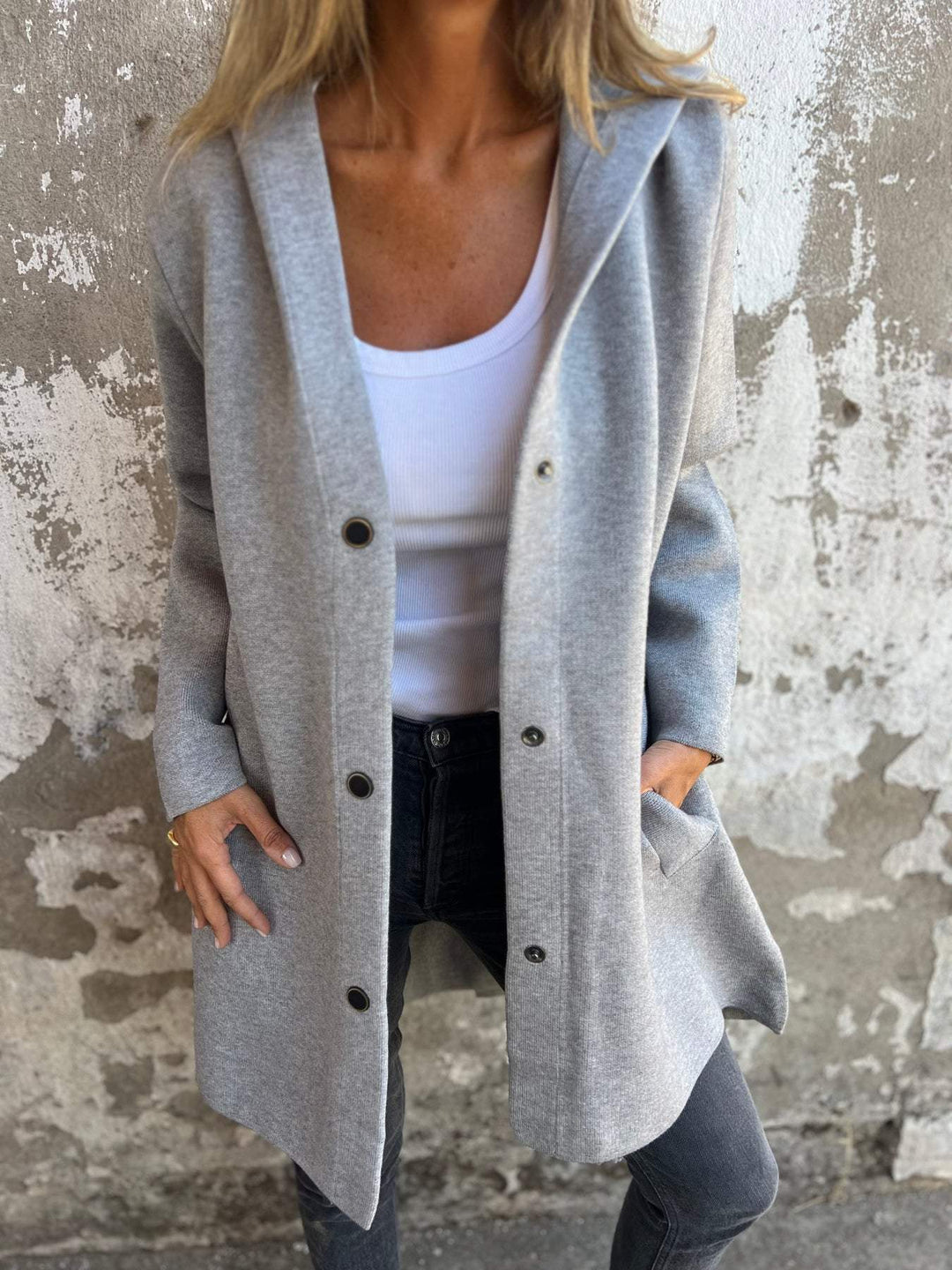 CHLOE | Hooded Cardigan Coat