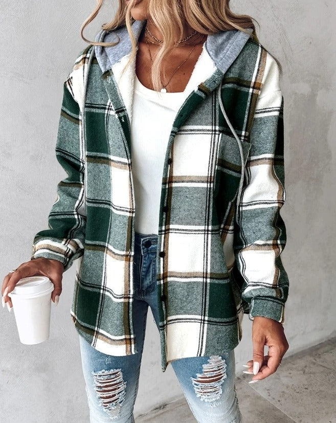 EVA | Hooded Flannel Jacket